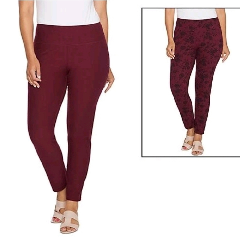 Women with Control Renee's Reversibles Pants Size Small Tall